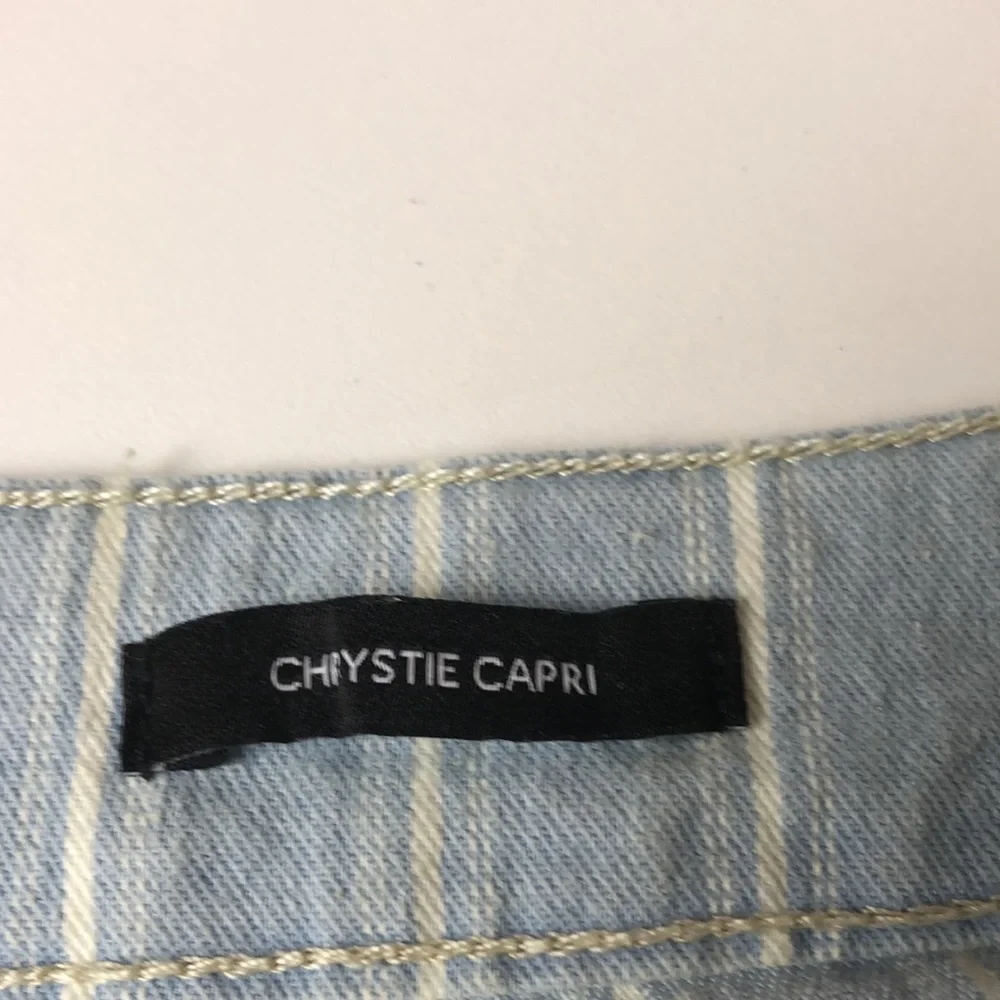Nine West Stripped Chiystie Capri Wide Leg Jeans size 16 - Picture 8 of 11